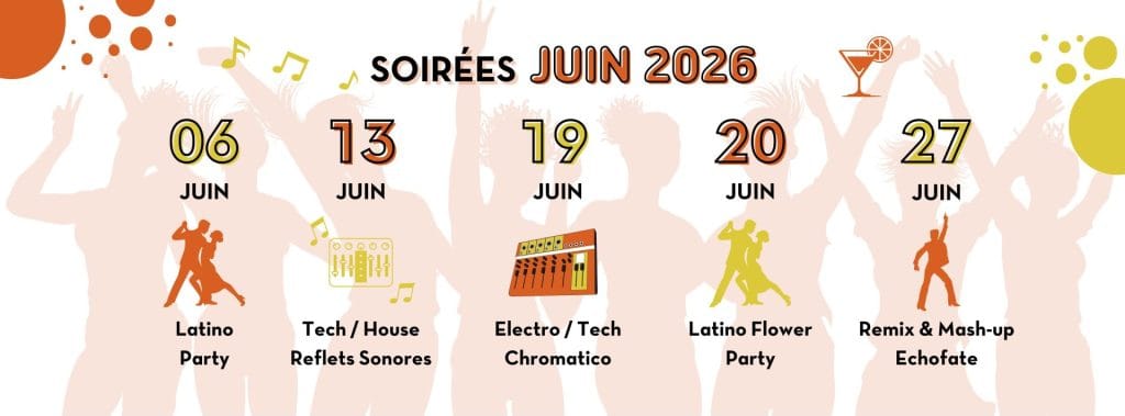 Soirées du mois de juin 2026